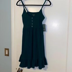 NWT Wild Fable Dark Green Waffle Knit Dress